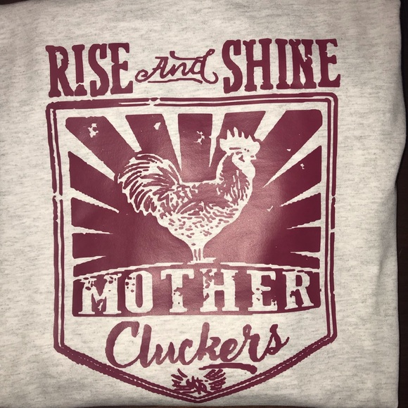 Gildan Tops - Women’s Rise and Shine Grey Long Sleeve Shirts